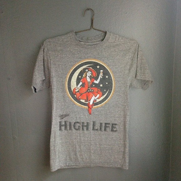 Miller Coors Tops - Miller High Life Graphic Tee Coors Beer Tshirt
